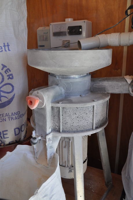 Stone ground flour milling process